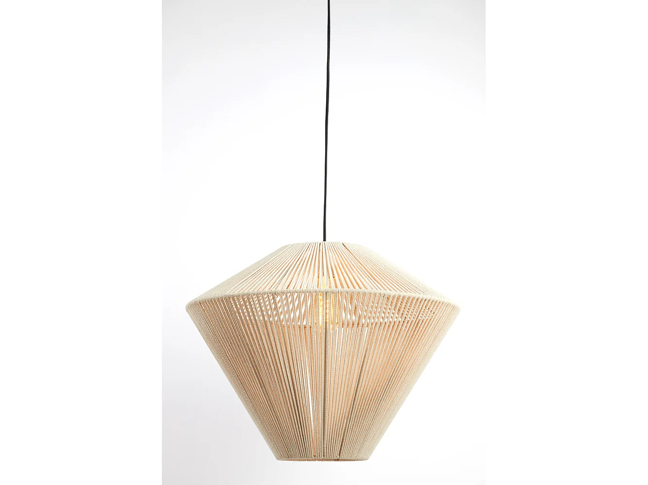 Pendelleuchte FELIDA - Ø53x37cm - Braun