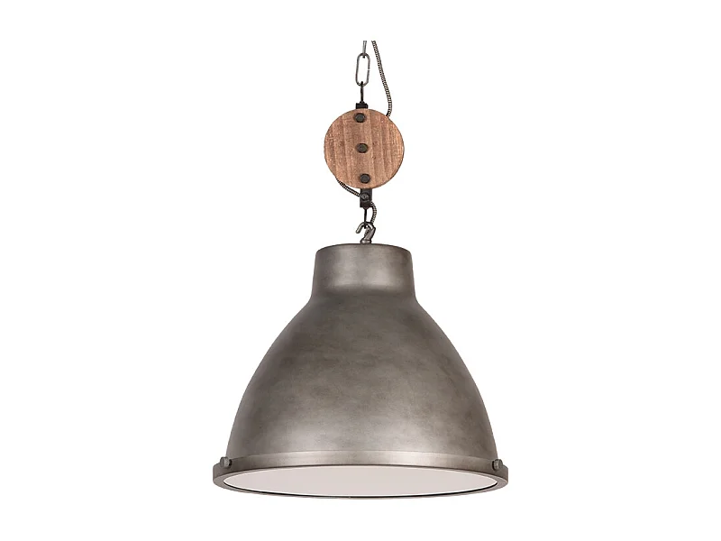 Hängelampe Dock - Grau - Metall