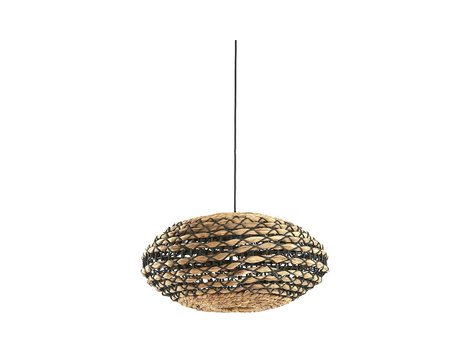 Hanglamp TRIPOLI - Ø50x23.5cm - Zwart