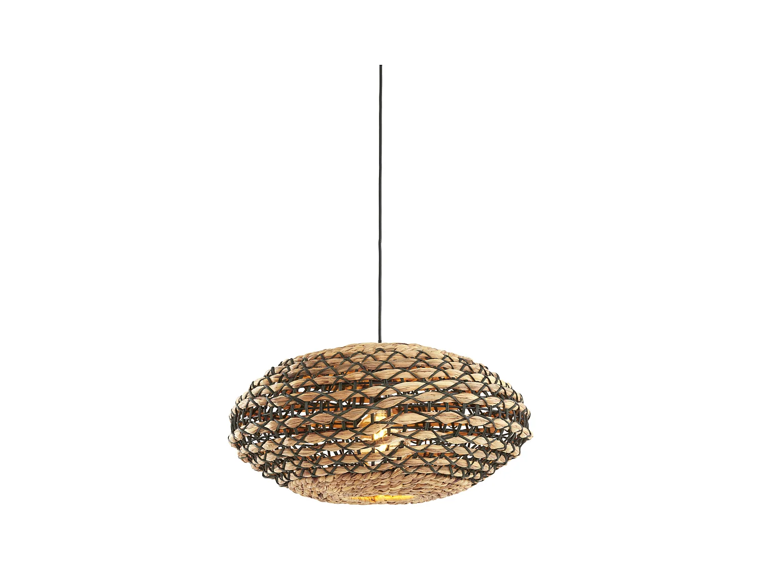 Hanglamp TRIPOLI - Ø50x23.5cm - Zwart