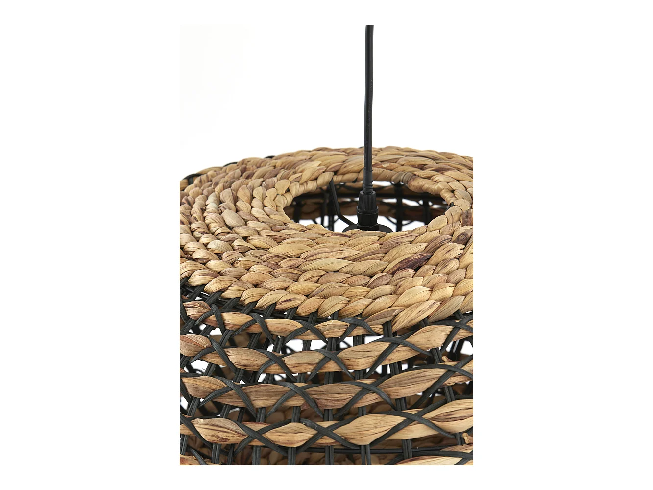 Hanglamp TRIPOLI - Ø50x23.5cm - Zwart