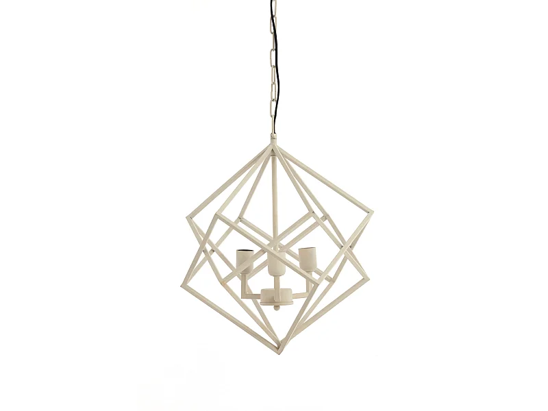 Hanglamp DRIZELLA - Ø46x56cm - Wit