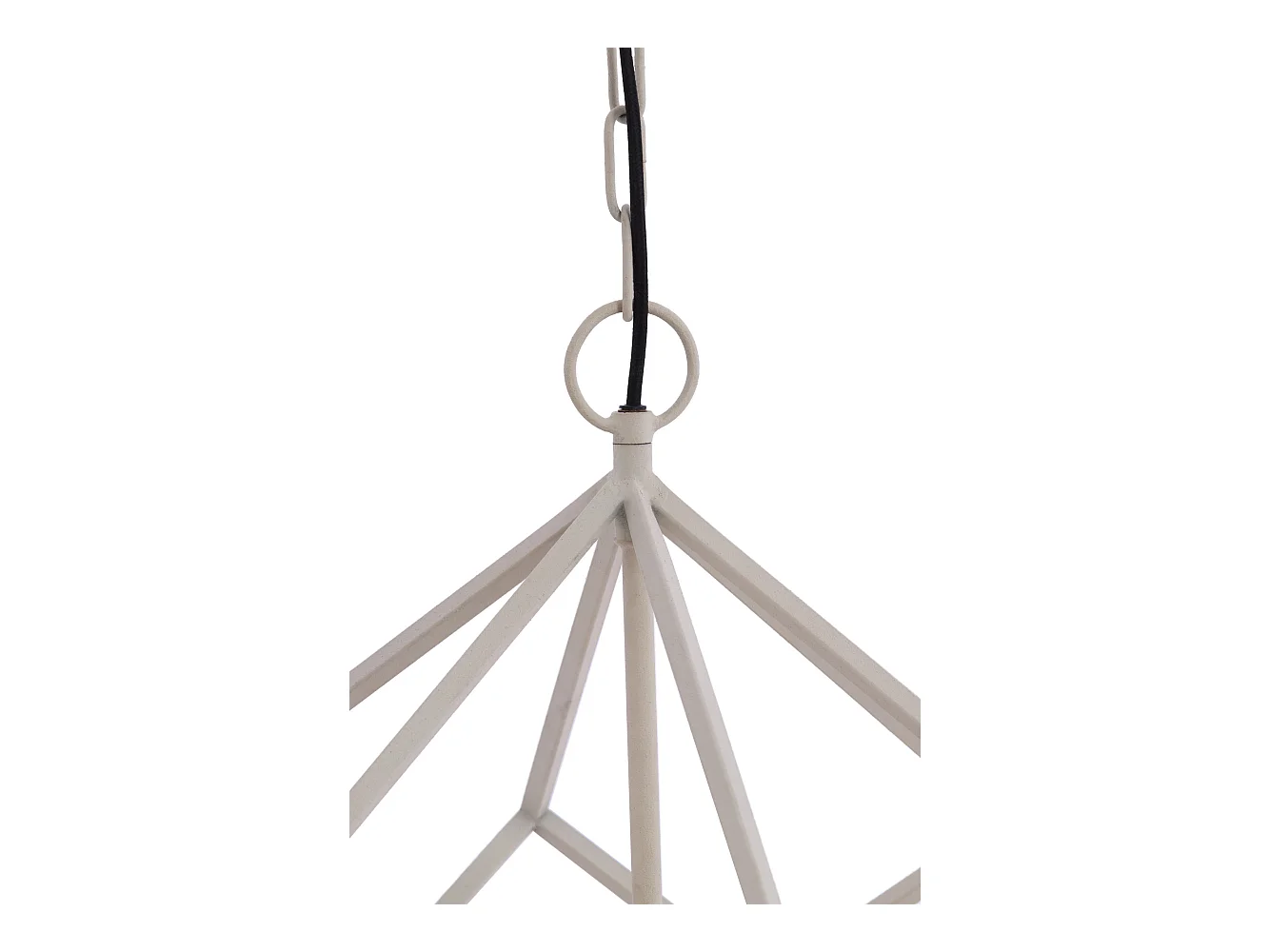 Suspension DRIZELLA - Ø46x56cm - Blanc