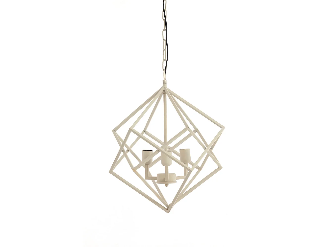 Suspension DRIZELLA - Ø46x56cm - Blanc