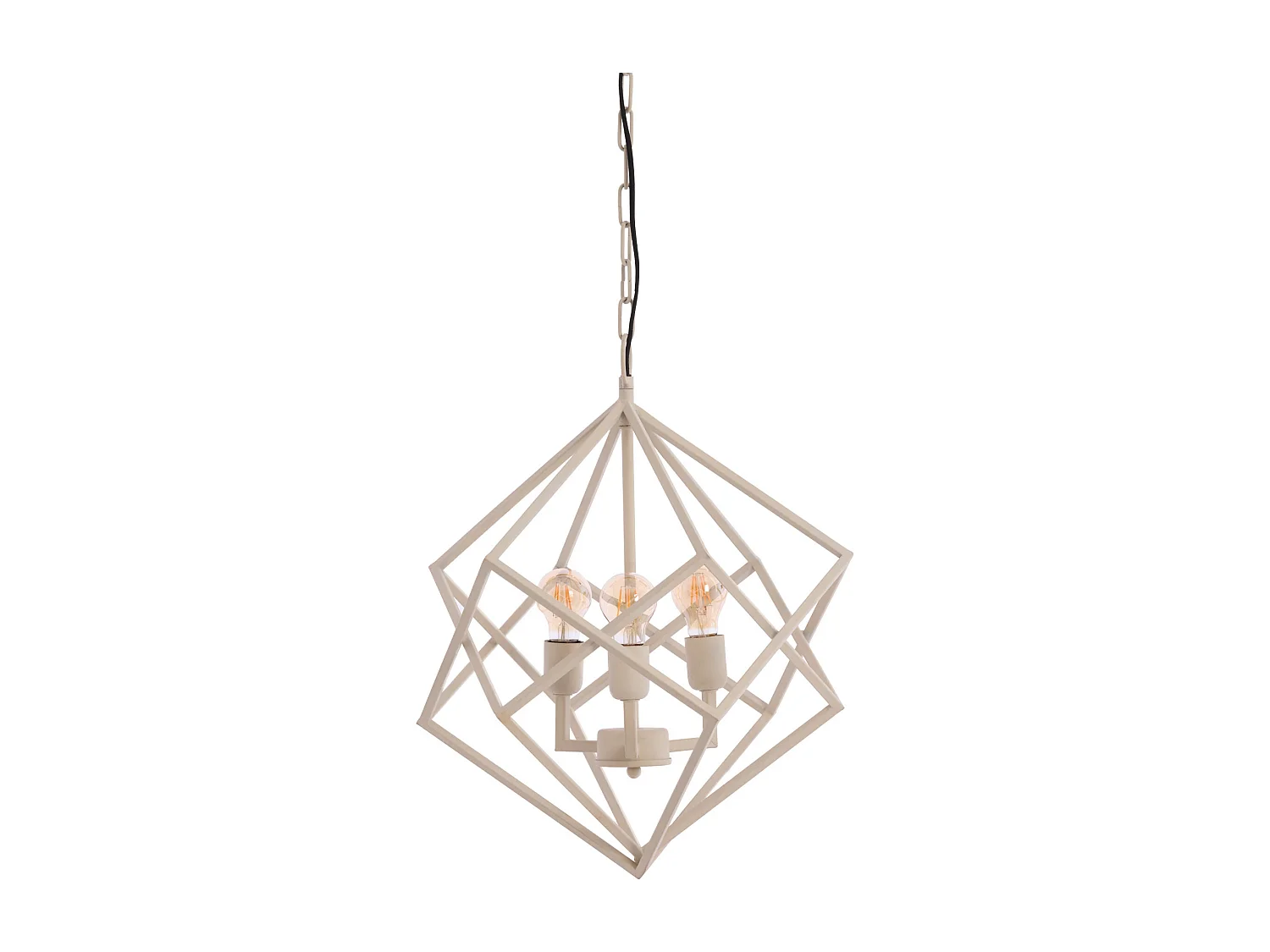 Suspension DRIZELLA - Ø46x56cm - Blanc