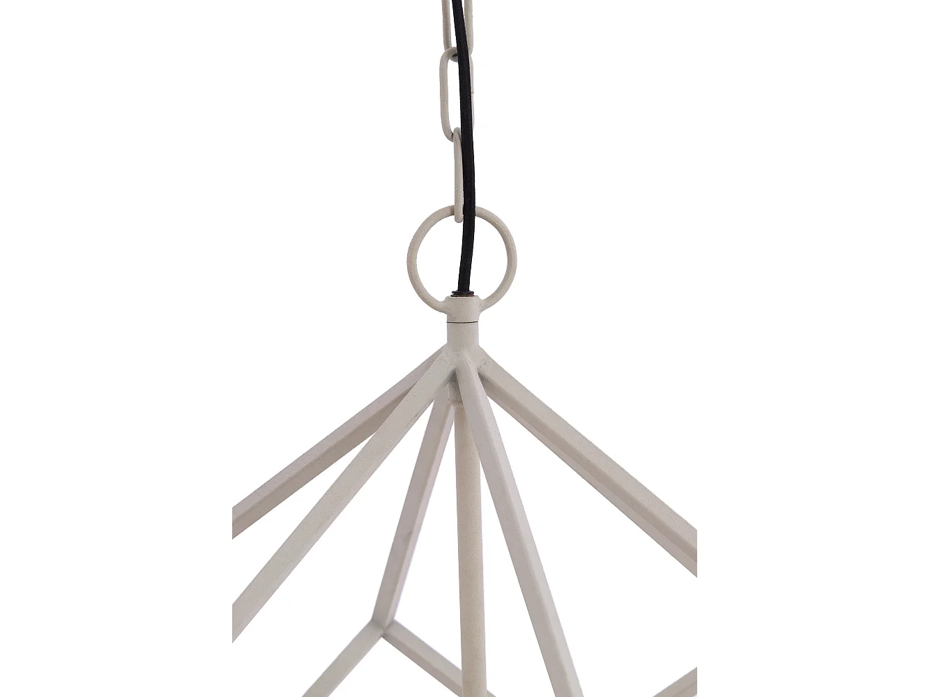 Suspension DRIZELLA - Ø46x56cm - Blanc