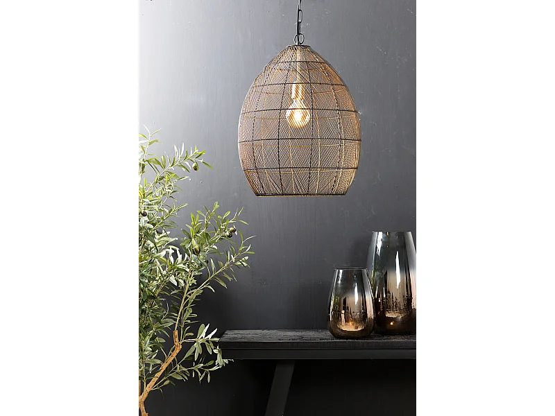 Hanglamp Meya - 40x40x53 - Zwart