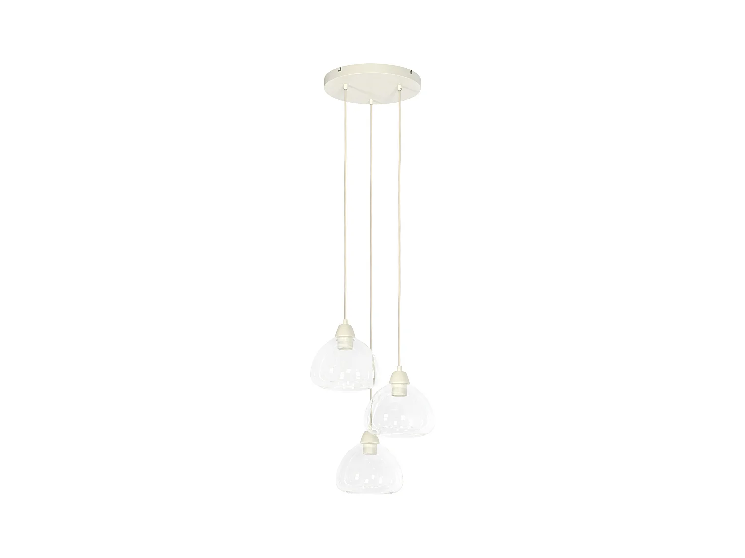 Suspension BISHO - Ø30x14cm - Blanc