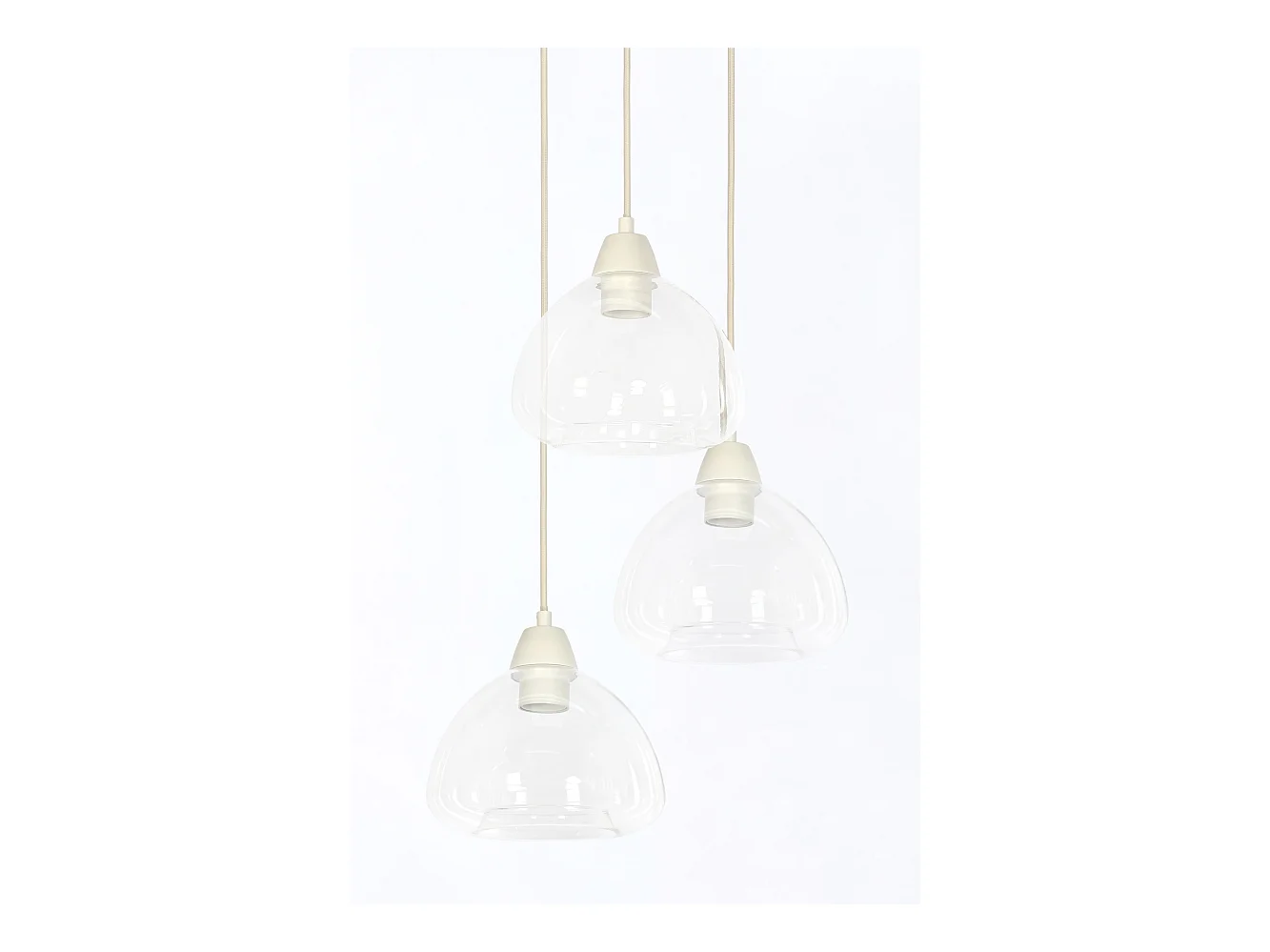 Suspension BISHO - Ø30x14cm - Blanc