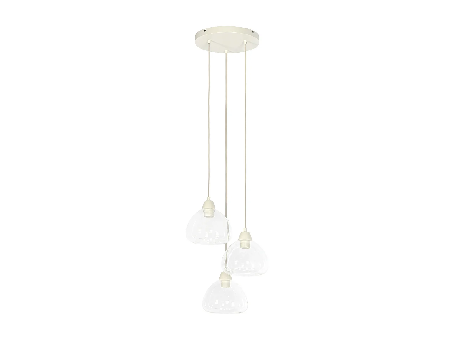 Hanglamp BISHO - Ø30x14cm - Wit