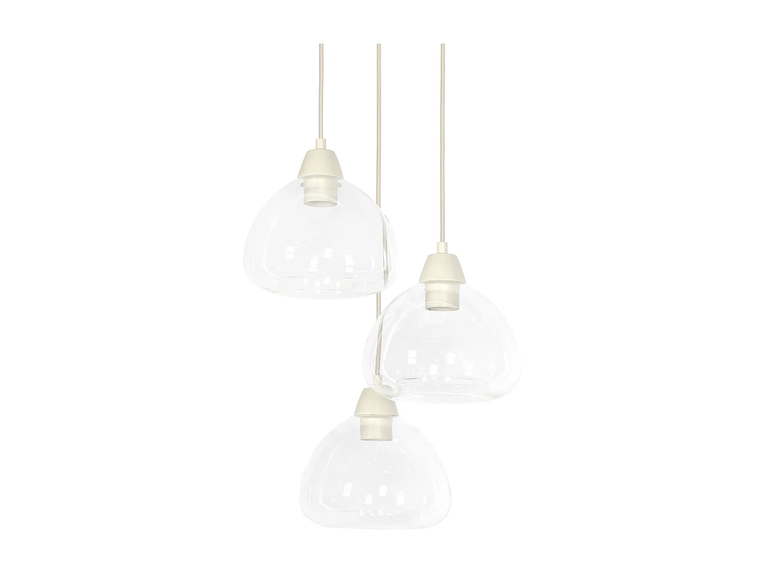 Hanglamp BISHO - Ø30x14cm - Wit