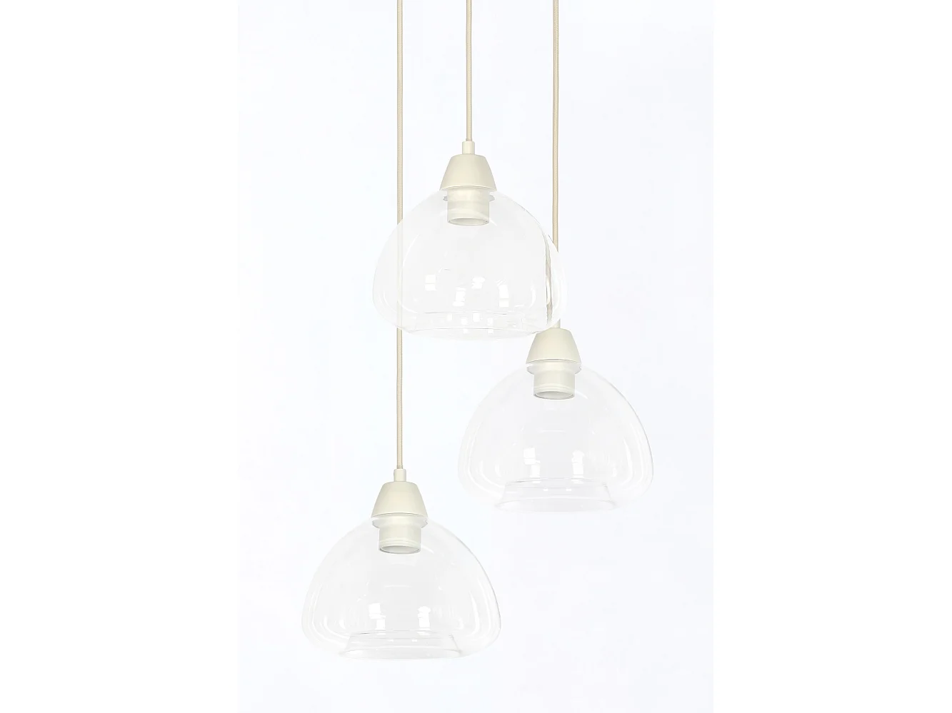 Hanglamp BISHO - Ø30x14cm - Wit