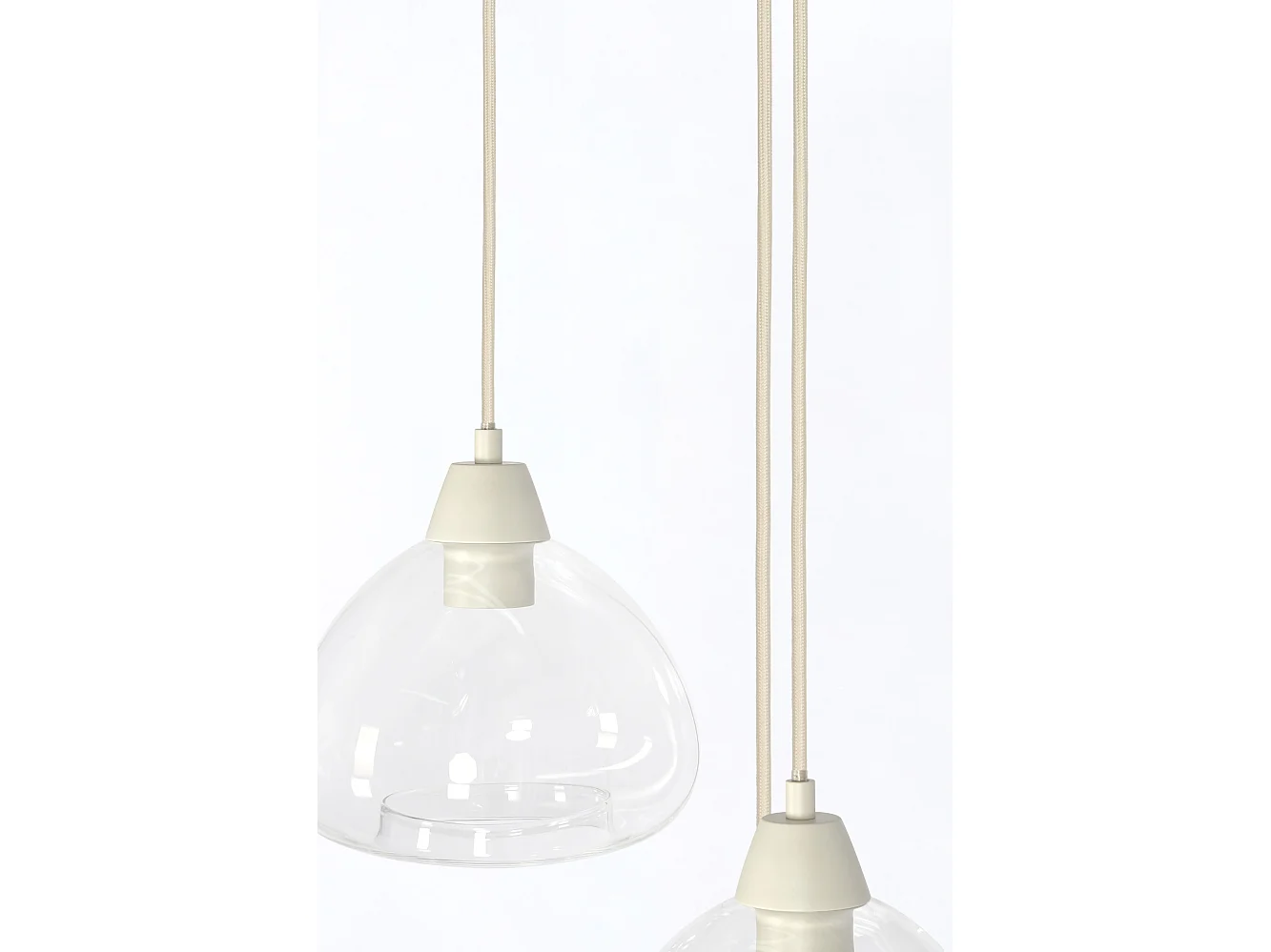 Hanglamp BISHO - Ø30x14cm - Wit
