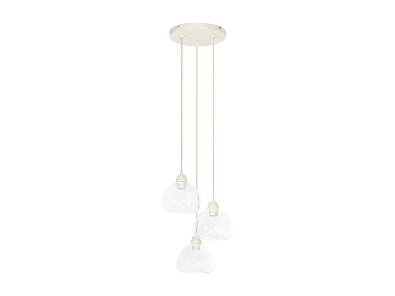 Suspension BISHO - Ø30x14cm - Blanc