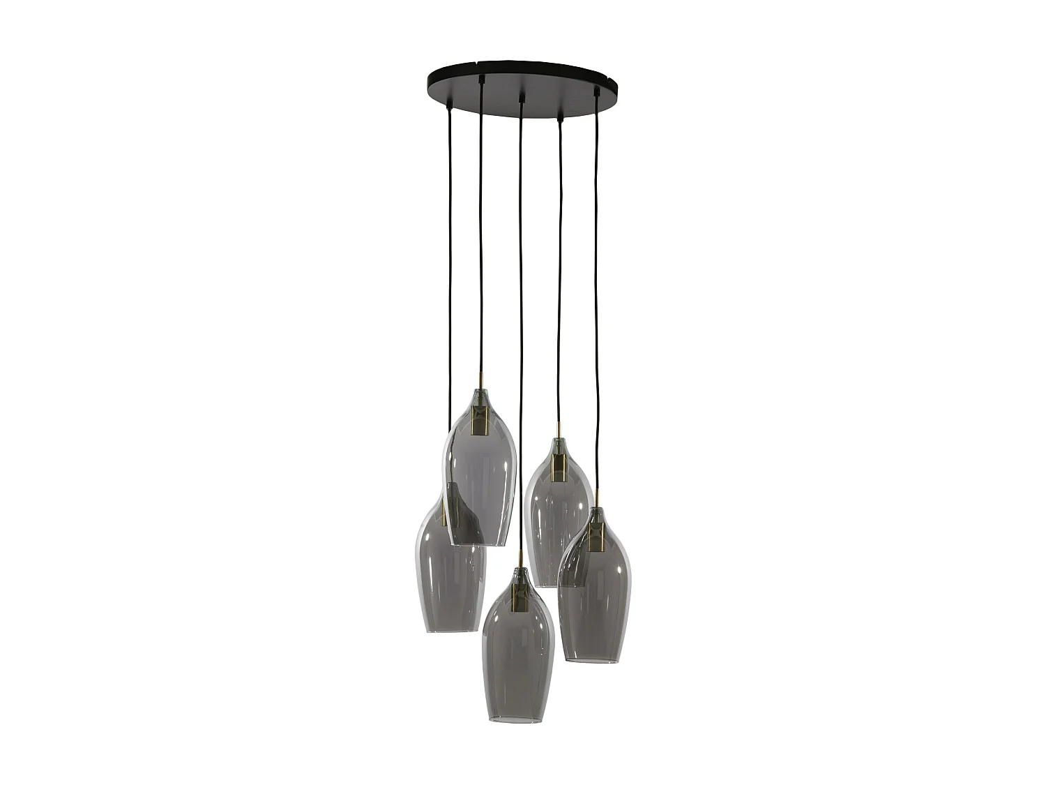Hanglamp LUKARO - Ø45x36cm - Grijs
