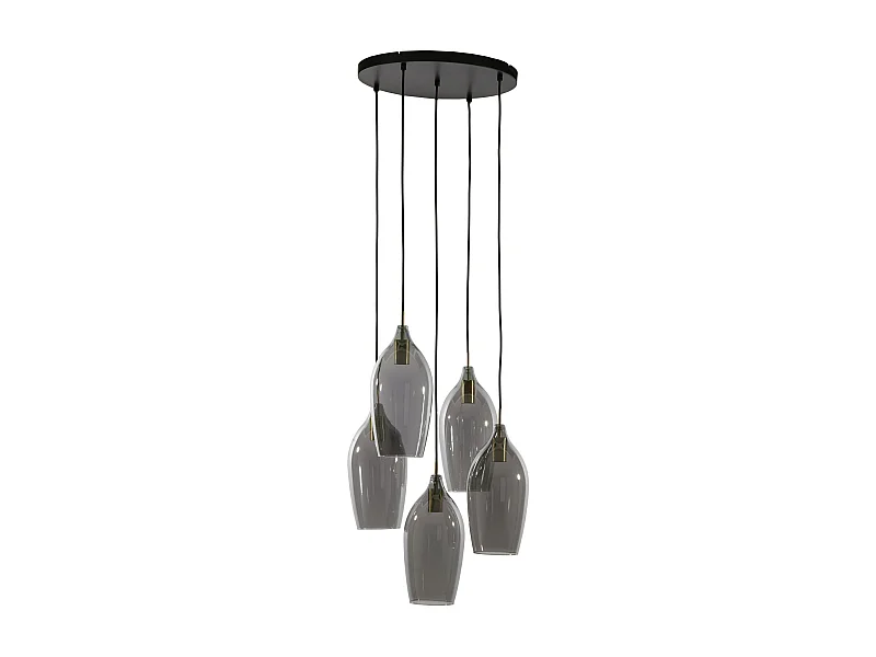 Hanglamp LUKARO - Ø45x36cm - Grijs