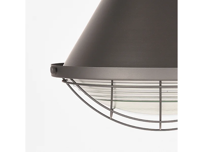 Lámpara colgante Duisburg - Acero quemado - Metal