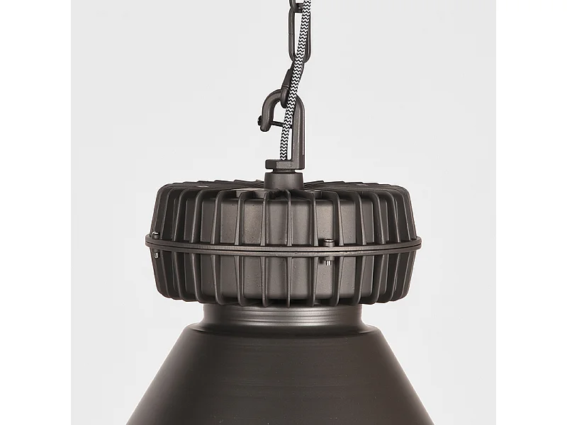 Lámpara colgante Duisburg - Acero quemado - Metal