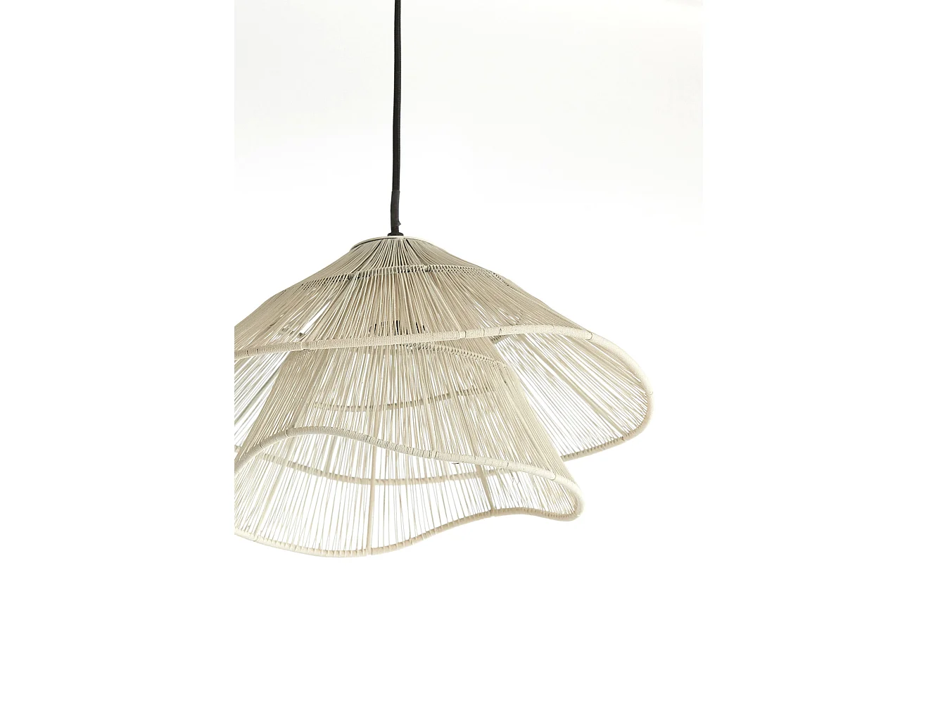 Pendelleuchte ALAMEDA - Ø36x29cm - Weiß