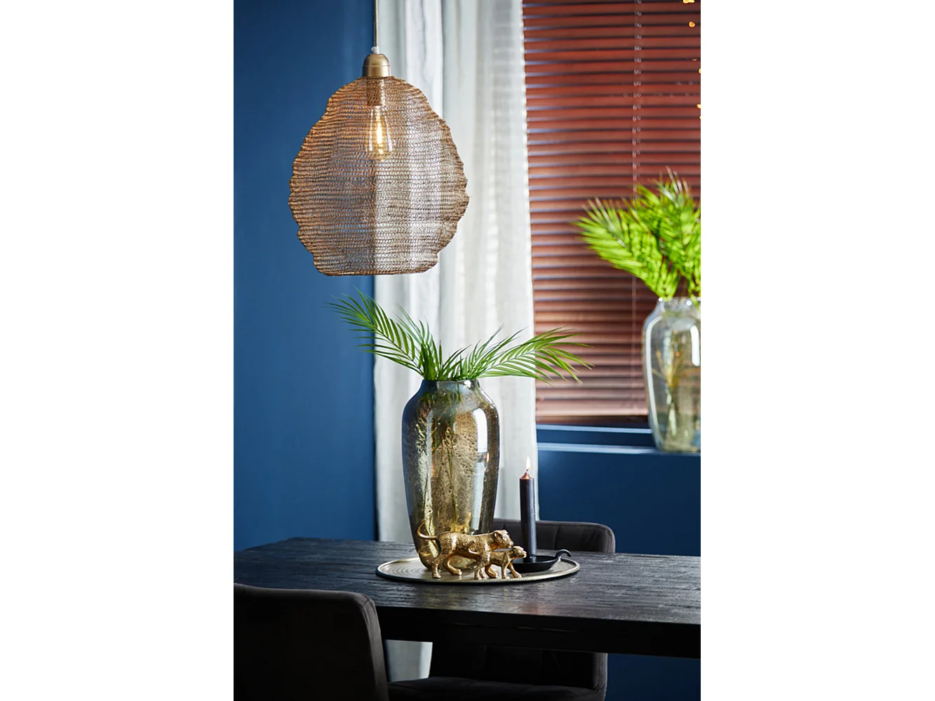 Suspension Nina - 38x38x42 - Bronze