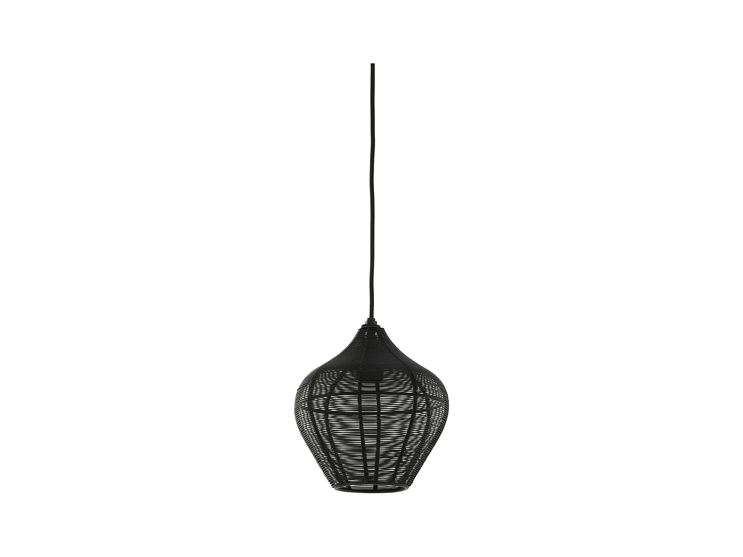 Suspension ALVARO - Ø20x22cm - Noir