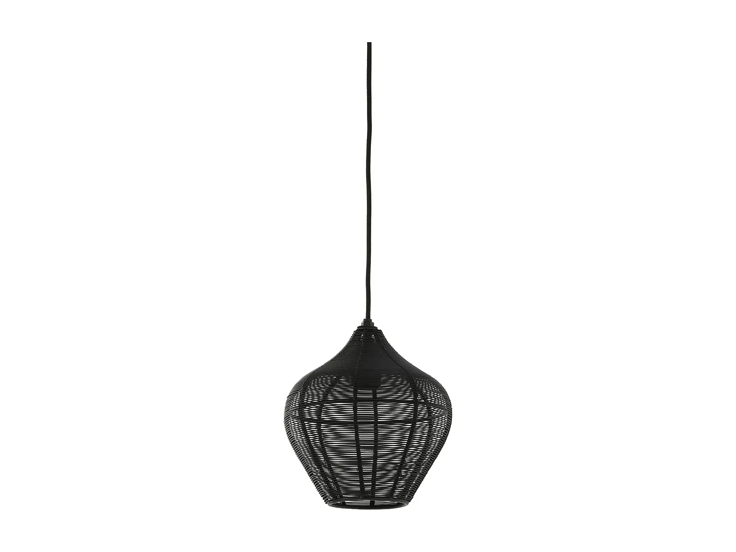 Suspension ALVARO - Ø20x22cm - Noir