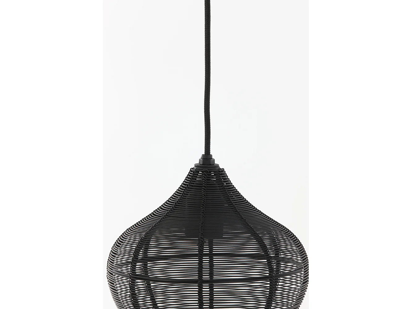 Suspension ALVARO - Ø20x22cm - Noir