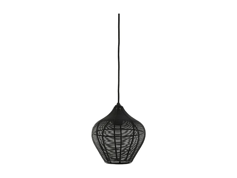 Suspension ALVARO - Ø20x22cm - Noir