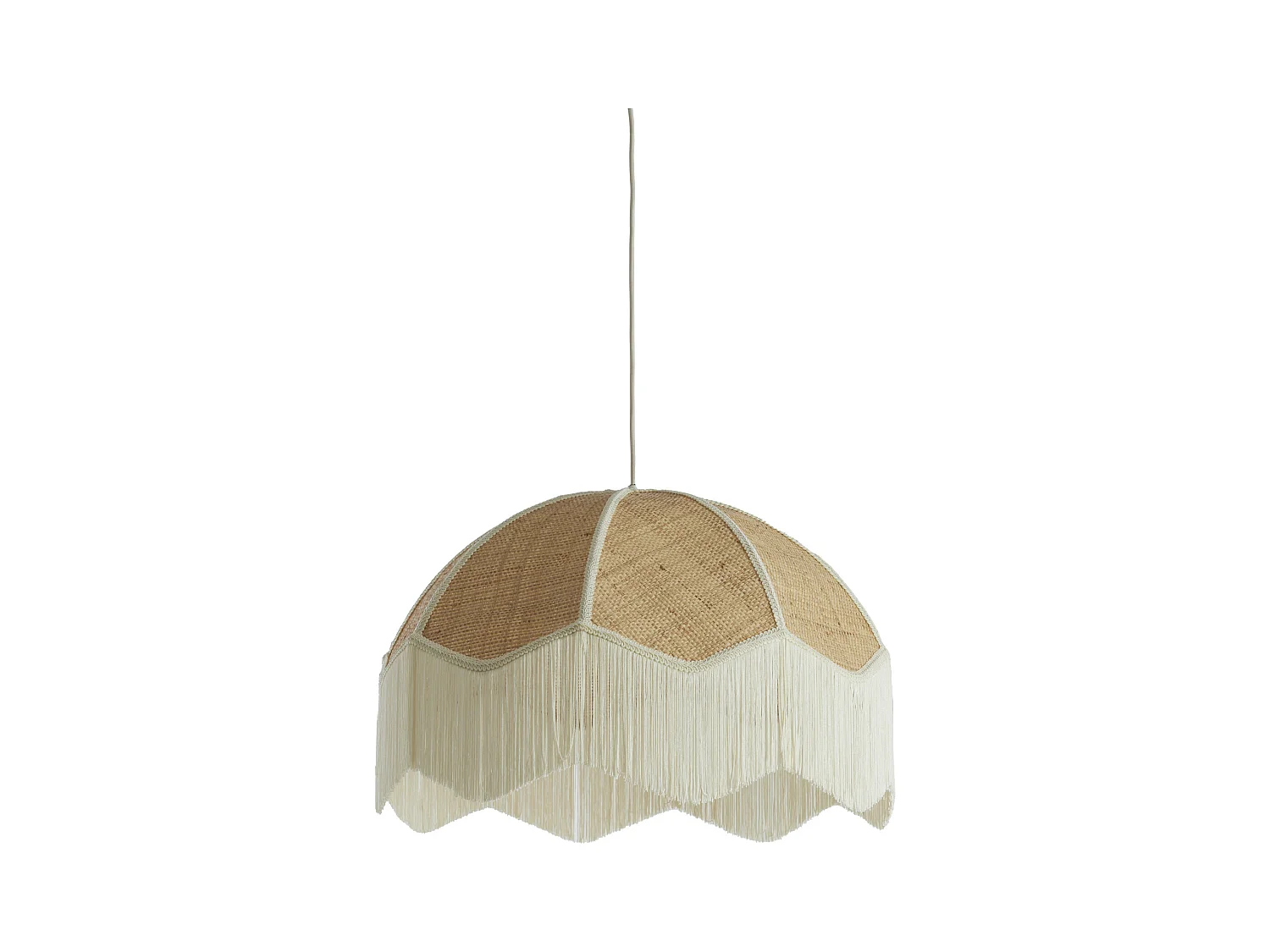 Lampe à suspension MALACIA - Ø60x41cm - Marron