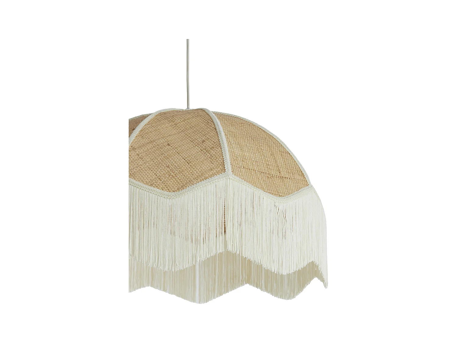 Lampe à suspension MALACIA - Ø60x41cm - Marron