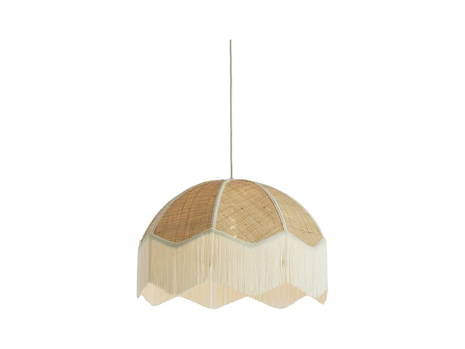Lampe à suspension MALACIA - Ø60x41cm - Marron