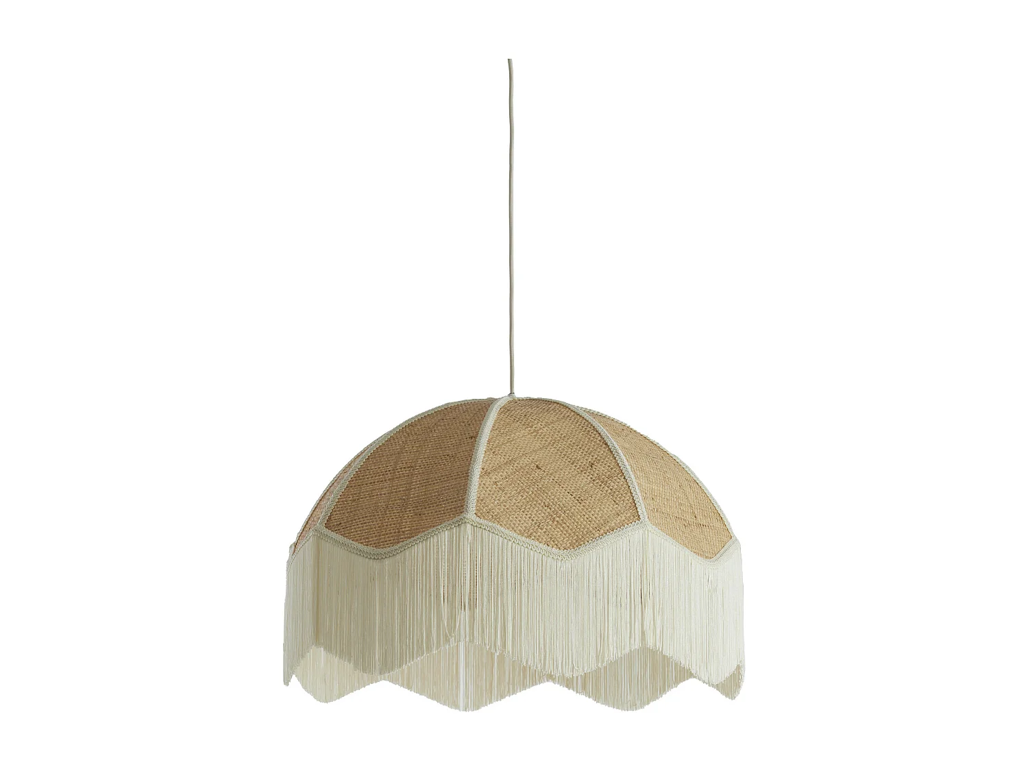 Lampe à suspension MALACIA - Ø60x41cm - Marron