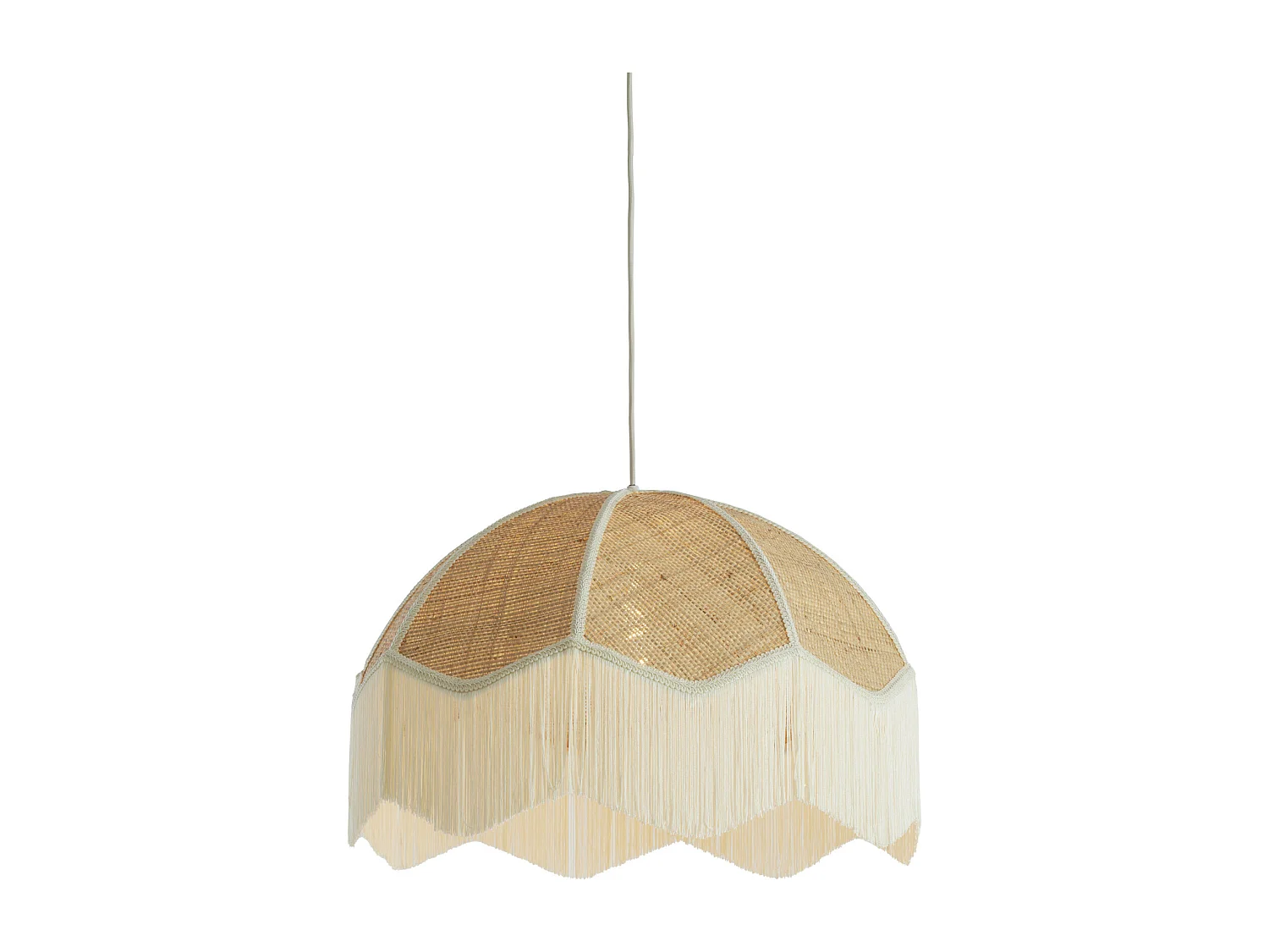 Lampe à suspension MALACIA - Ø60x41cm - Marron