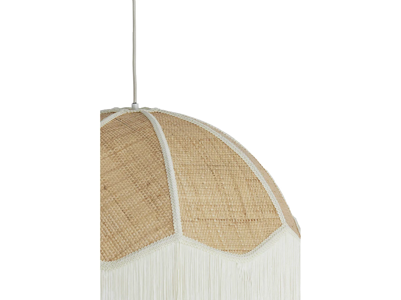 Lampe à suspension MALACIA - Ø60x41cm - Marron
