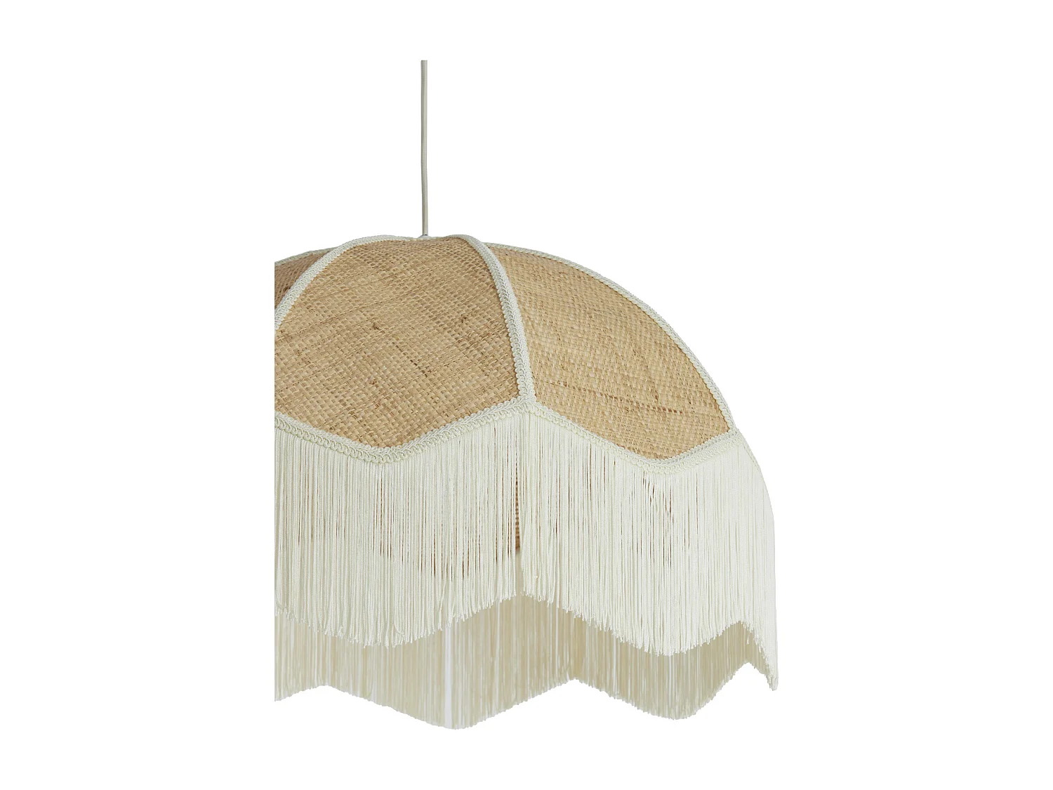 Lampe à suspension MALACIA - Ø60x41cm - Marron