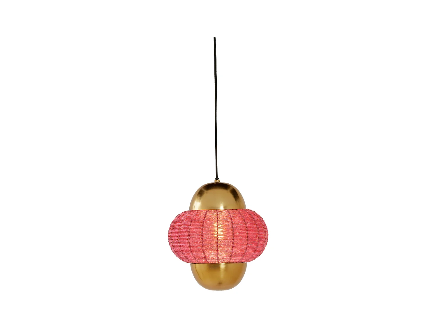 Lampe à suspension CETARA - Ø26x28cm - Rose