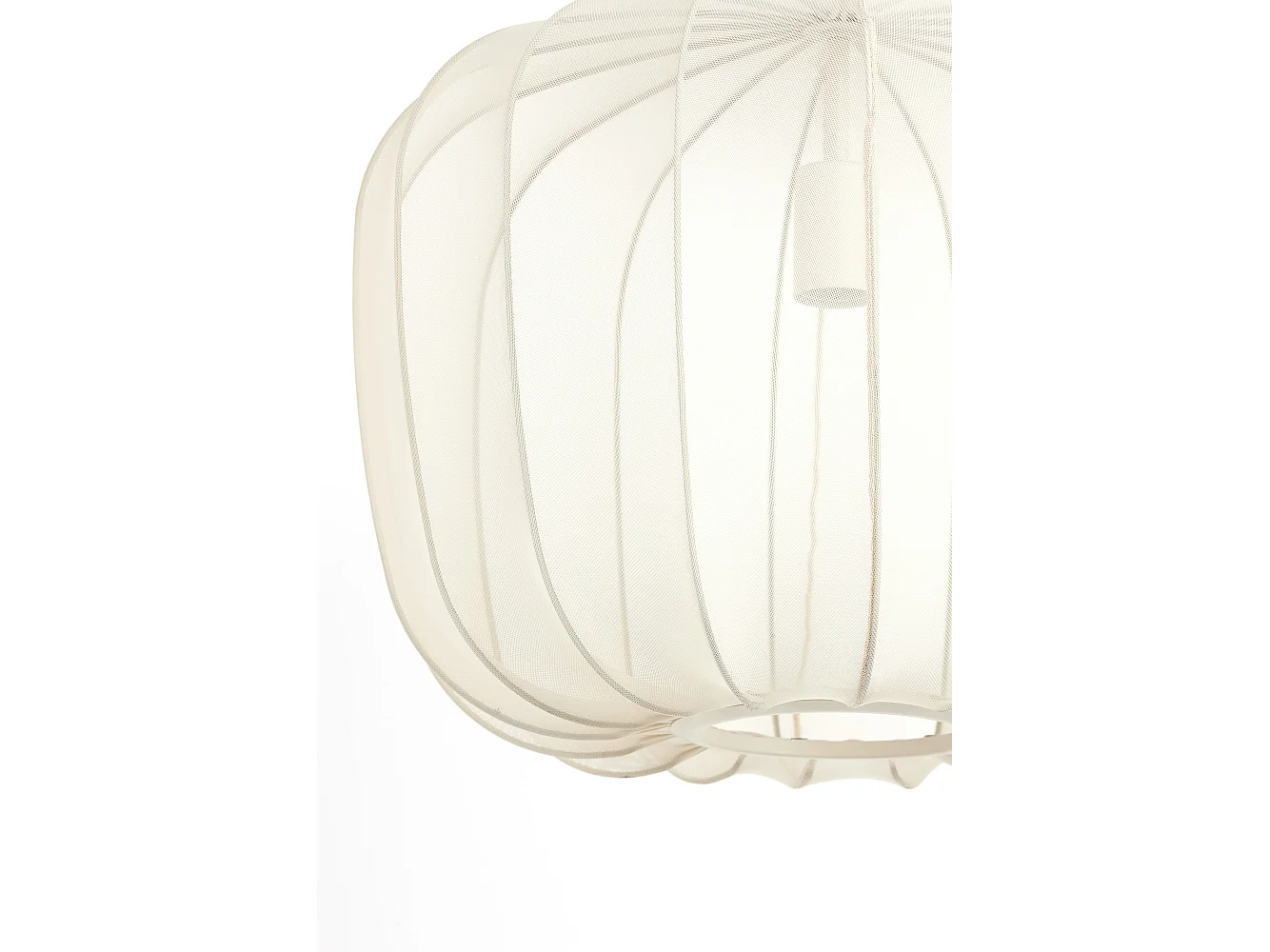 Lampe à suspension PLUMERIA - Ø50x37,5cm - Beige
