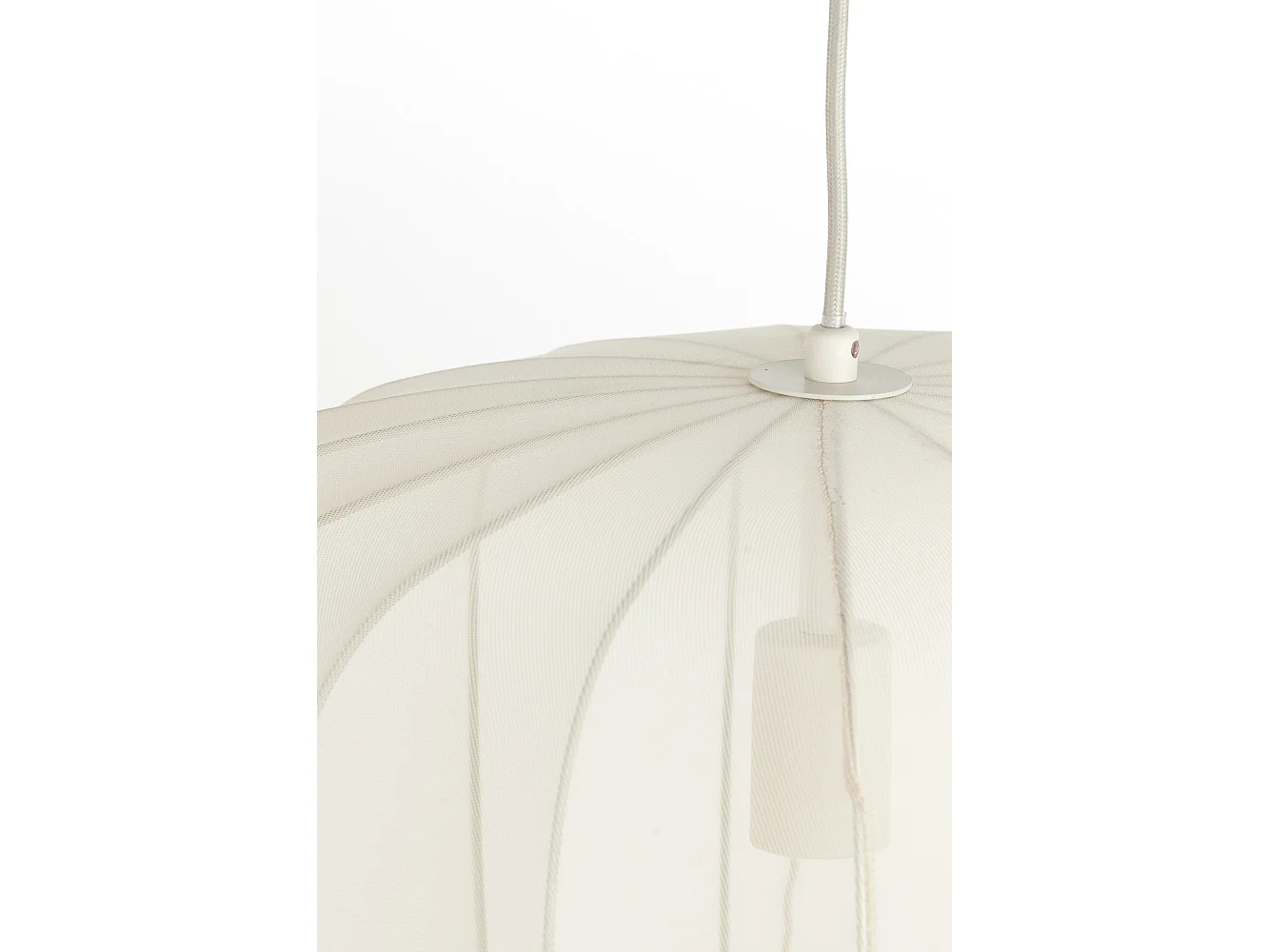 Lampe à suspension PLUMERIA - Ø50x37,5cm - Beige