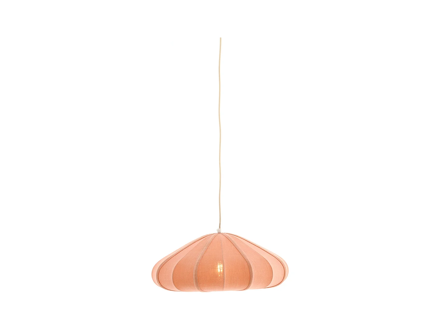 Lampe à suspension CESANO - Ø50x20cm - Rose