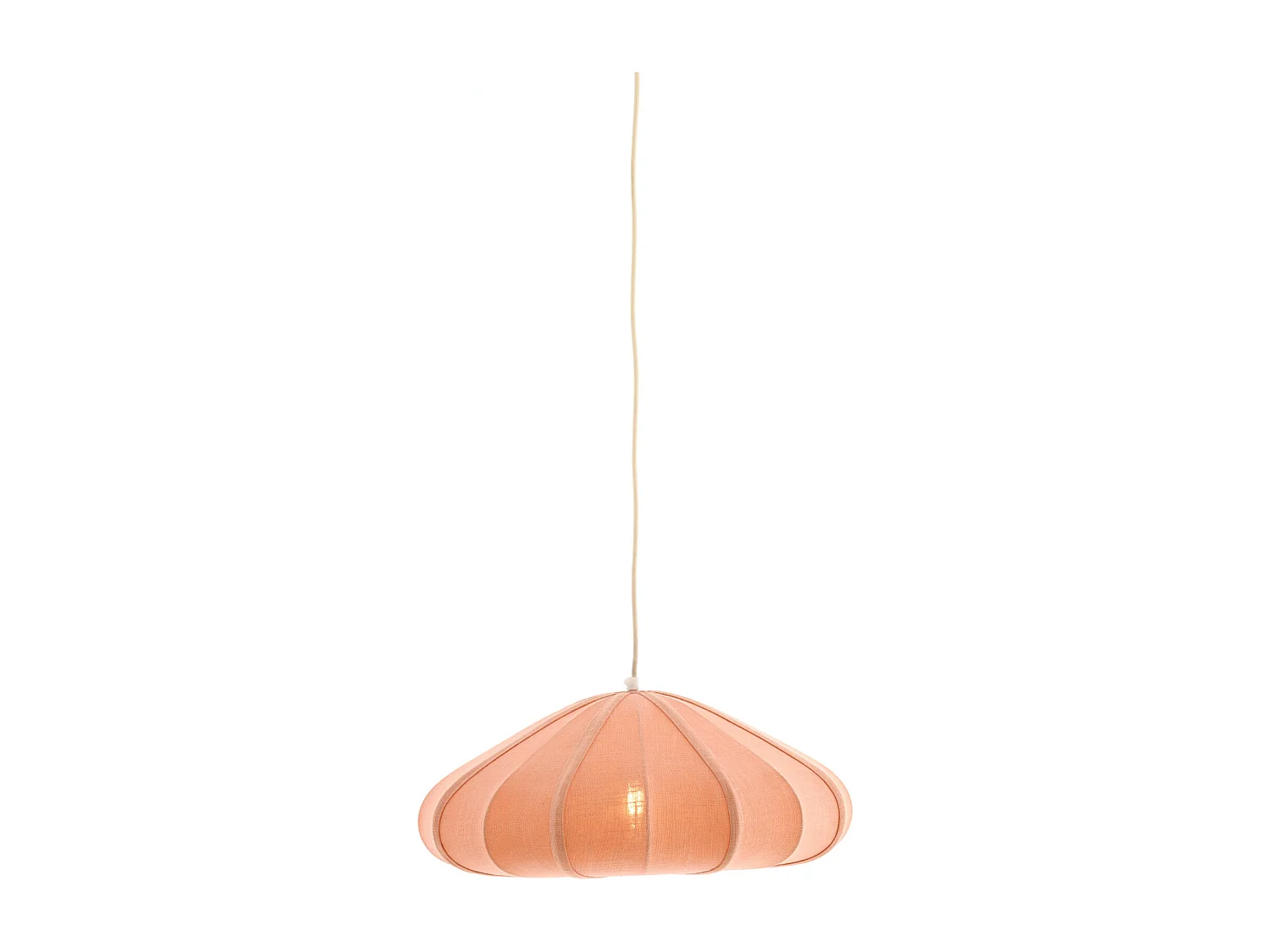 Lampe à suspension CESANO - Ø50x20cm - Rose