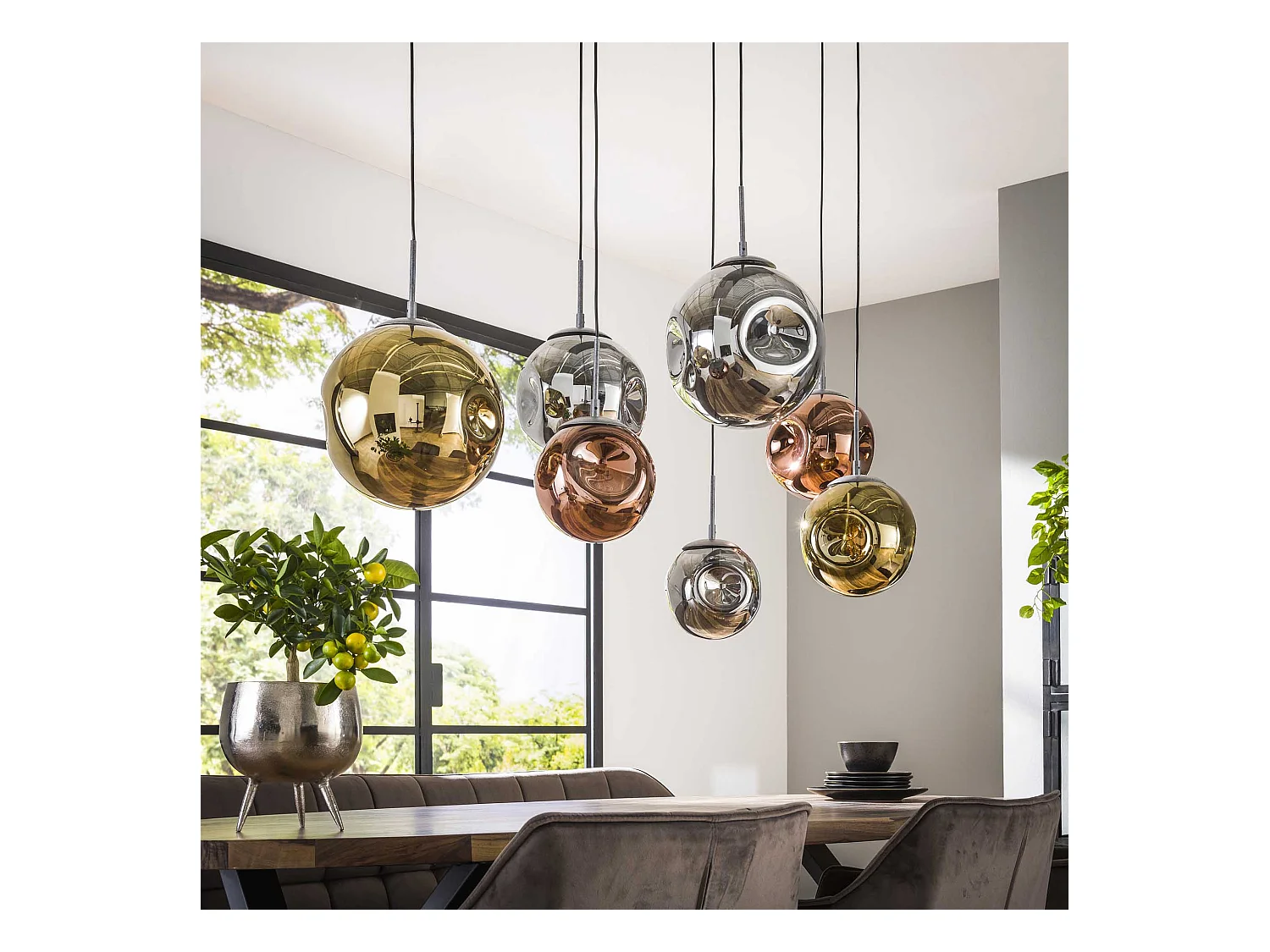 Hanglamp 4+3 stellar