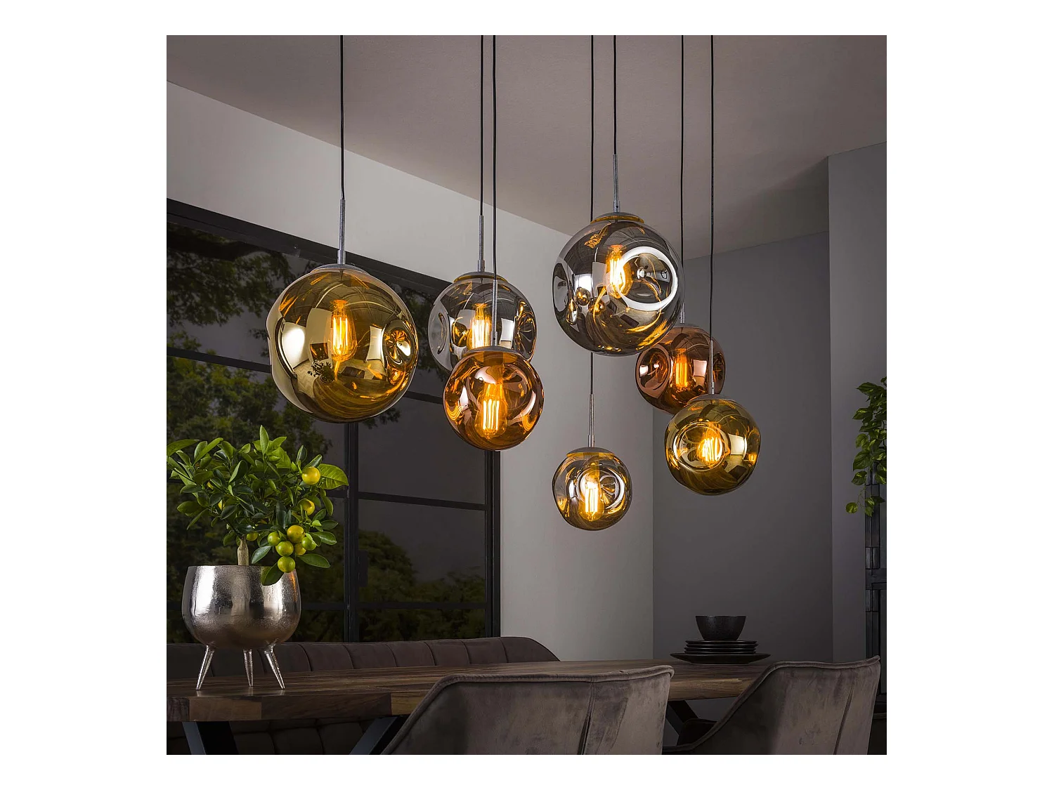 Lampe à suspension 4+3 étoiles
