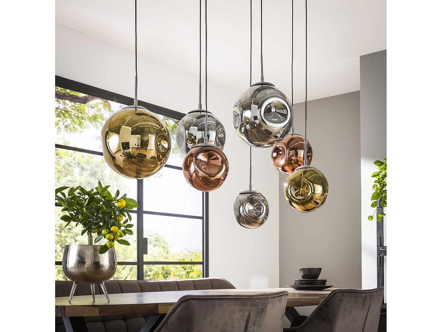 Lampe à suspension 4+3 étoiles