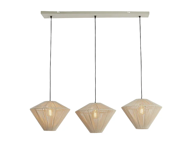 Hanglamp FELIDA - 120x42x130cm - Wit
