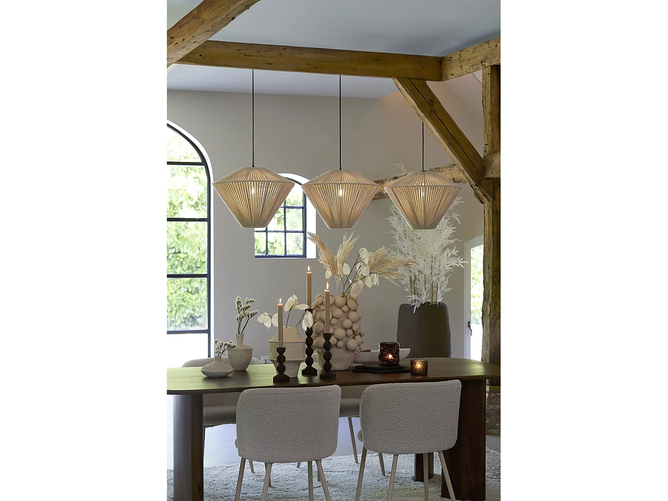 Suspension FELIDA - 120x42x130cm - Blanc