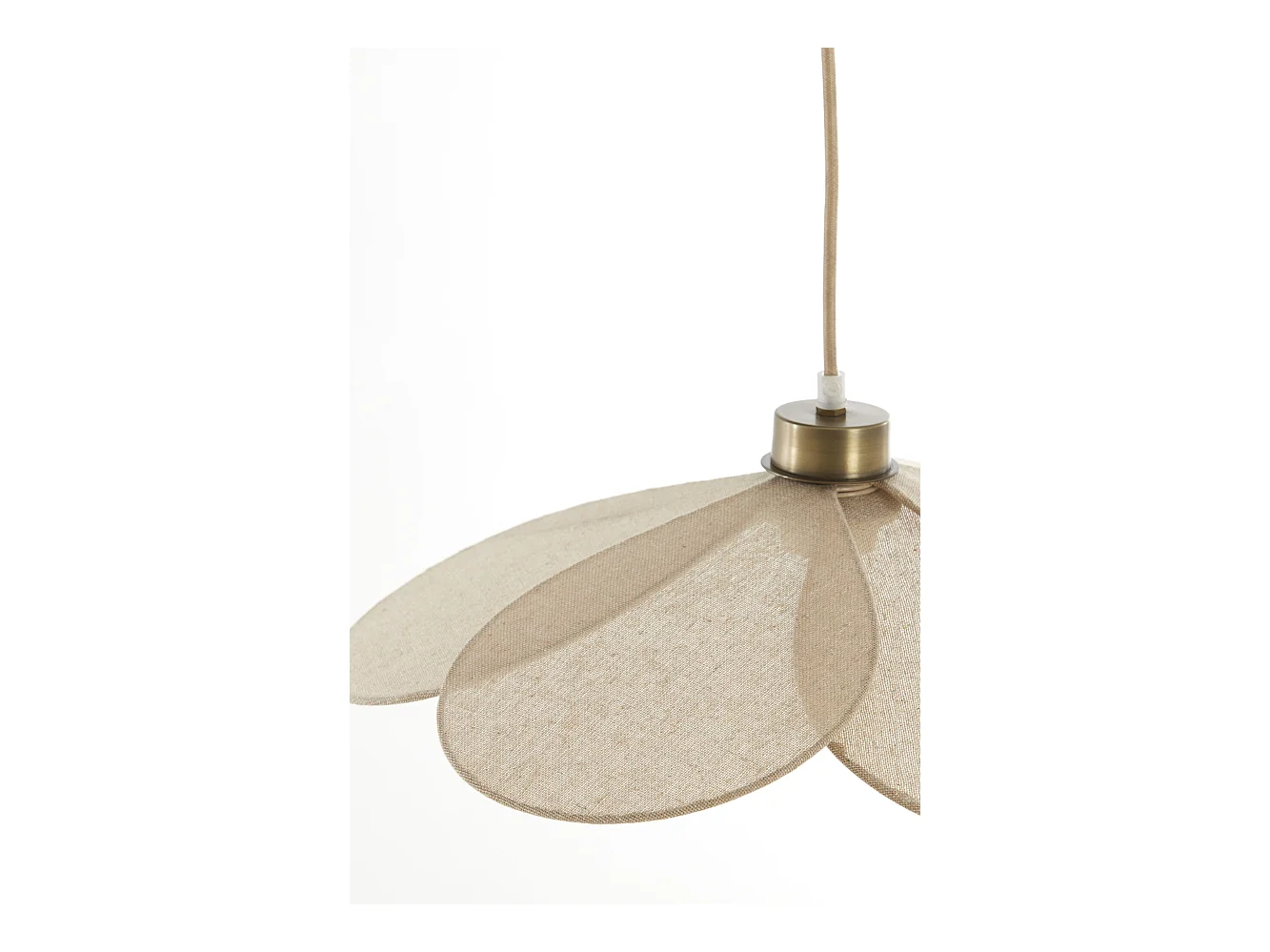 Suspension FYANO - Ø46x13cm - Marron