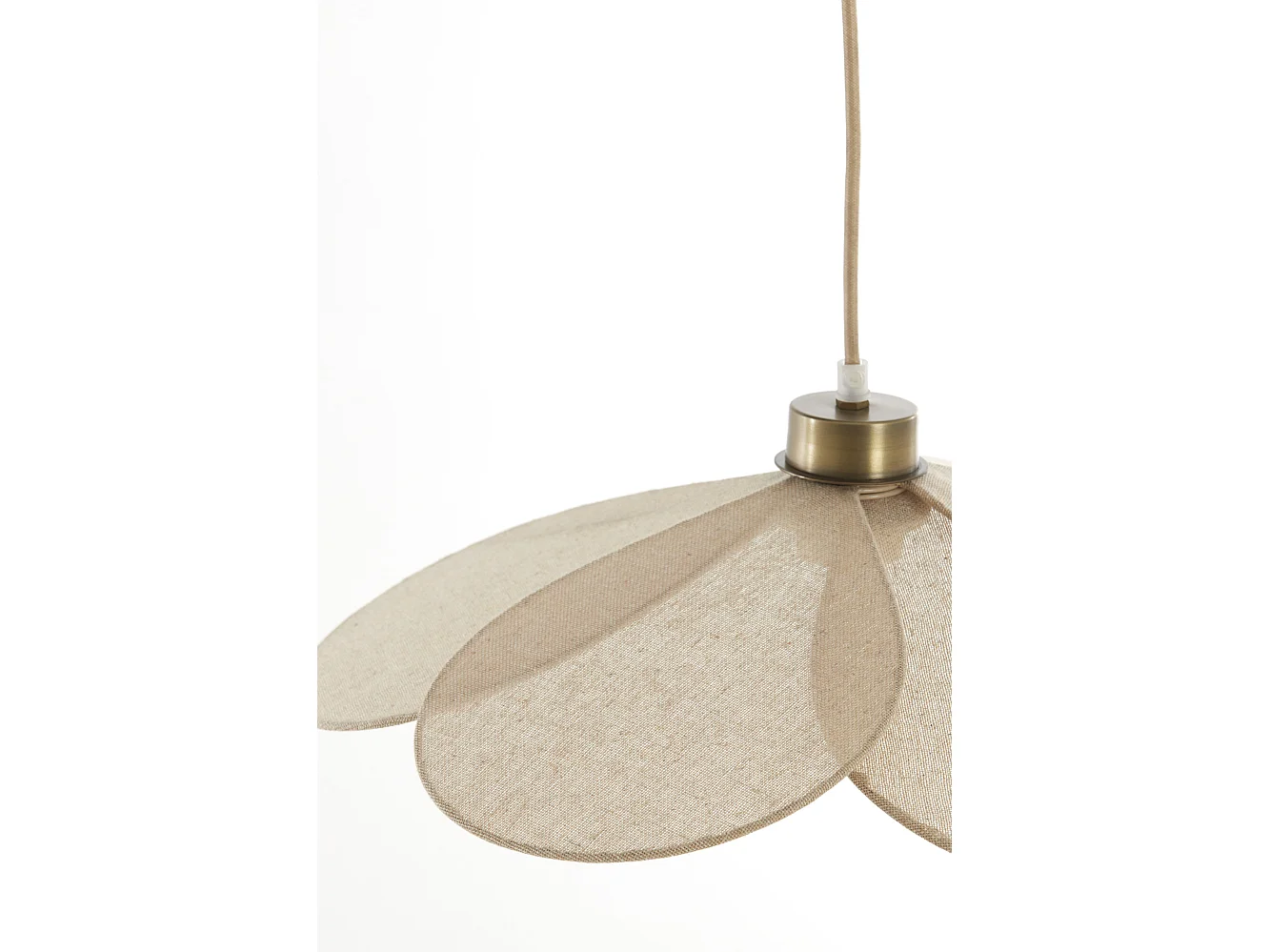 Suspension FYANO - Ø46x13cm - Marron