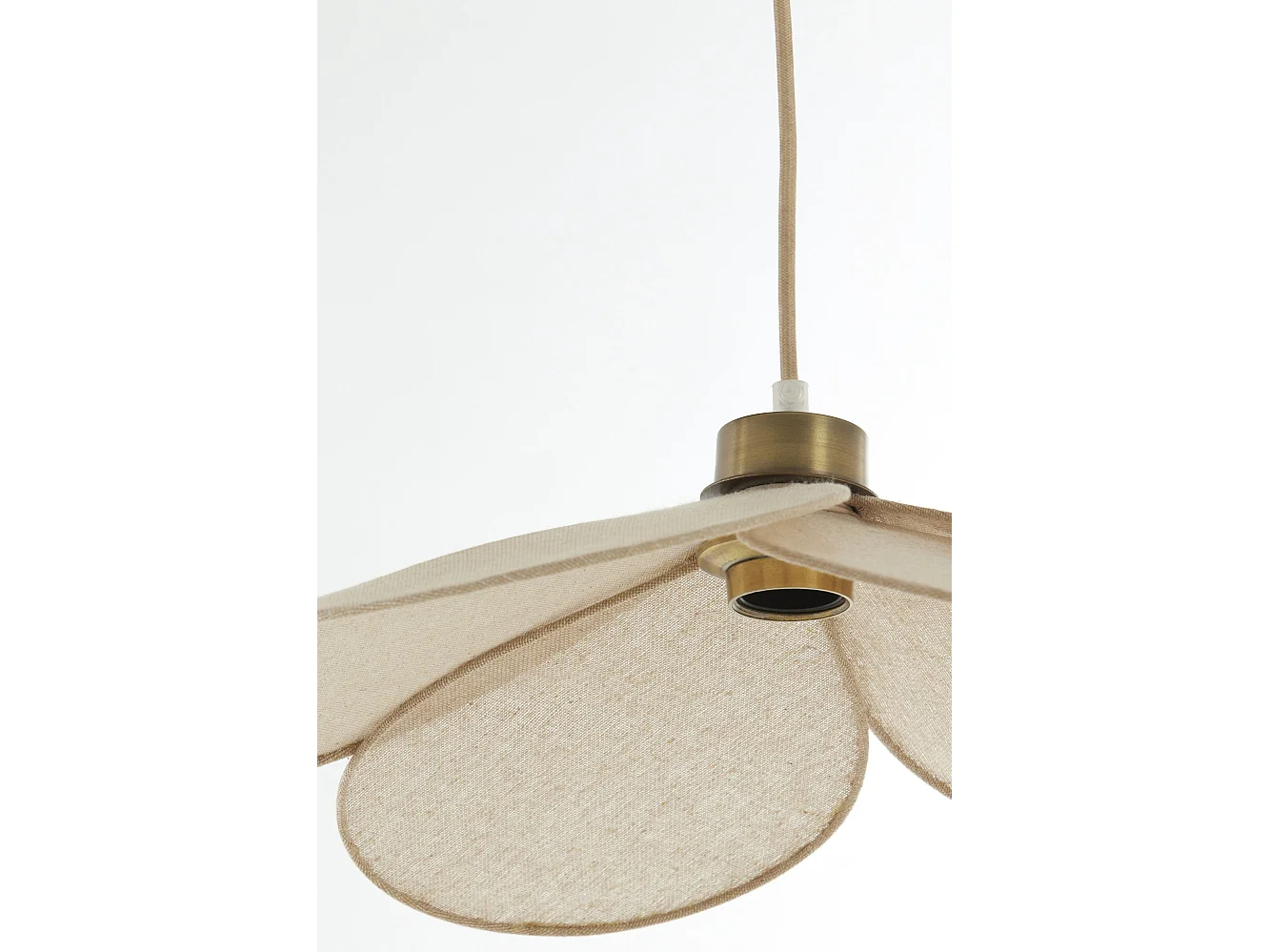 Suspension FYANO - Ø46x13cm - Marron