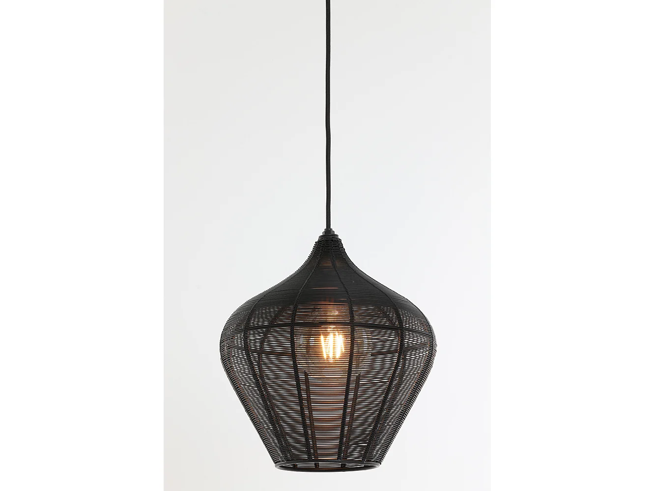 Suspension ALVARO - Ø27x29,5cm - Noir