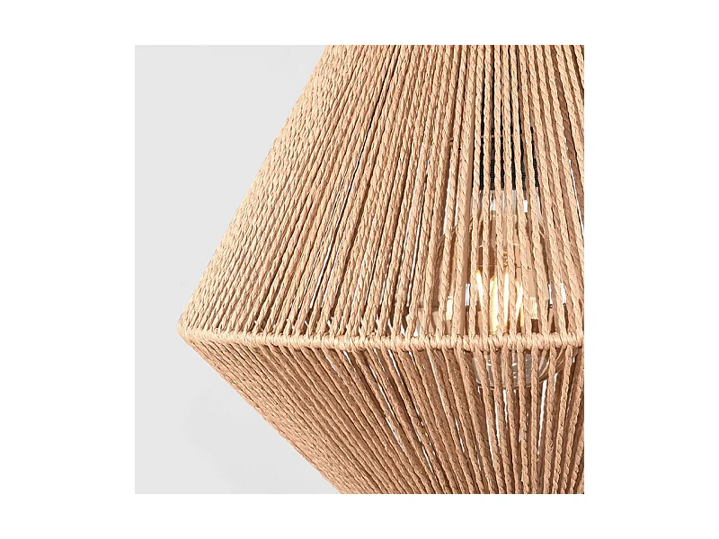 Hängelampe Ibiza Diamond - 1-flammig - 25x25x150cm - Braun